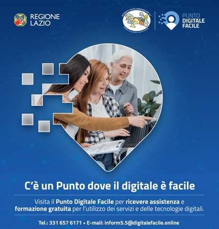 Il Distretto RM 5.5 attiva gli Sportelli Digitali, il servizio è gratuito e aperto a tutti